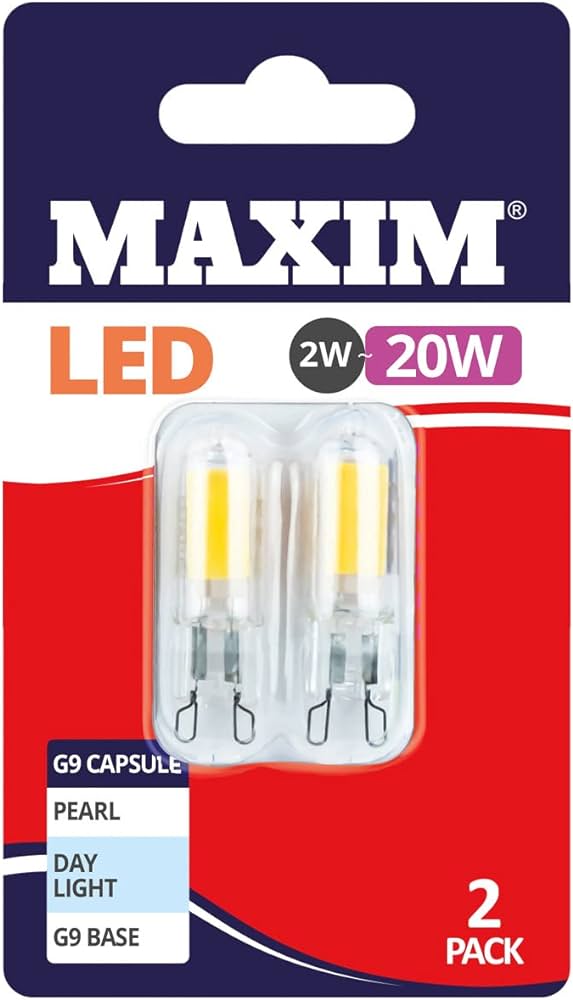 MAXIM LED 20W G9 CW 2 Pack MAXIM LED 20W G9 CW 2 Pack